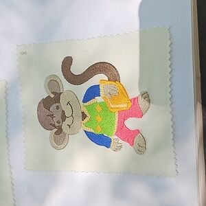Handmade machine embroidery monkey patch